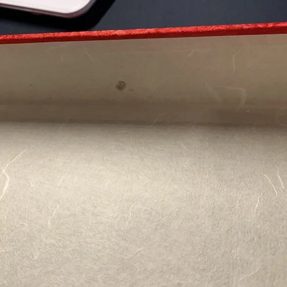 Asian inspired gift box red/white/blue paper lined - Picture 12 of 16